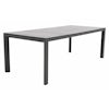 Qopps Colby tuintafel 220 x 100 porselein blad mat royal royal grey