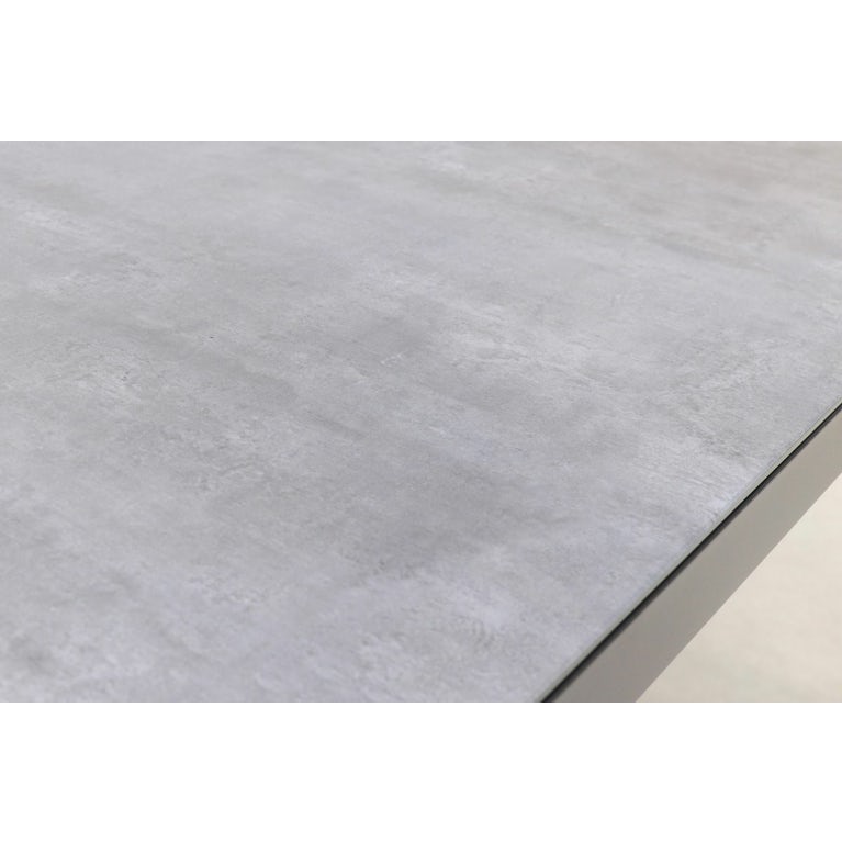 Qopps Colby tuintafel 220 x 100 porselein blad mat royal royal grey