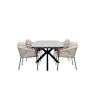 Qopps Vakio tuintafel met 4 Felan dining tuinstoel