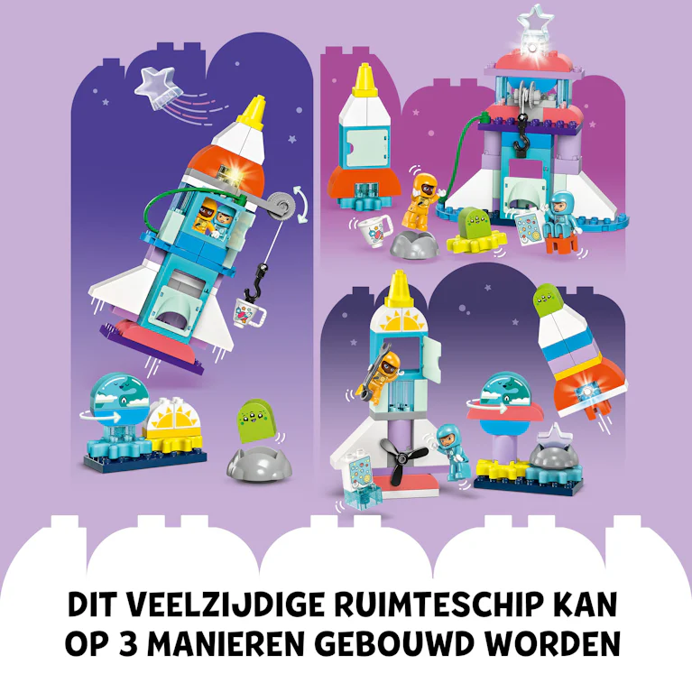 LEGO® DUPLO 10422 3-in-1 ruimteavontuur ruimteschip speelgoed