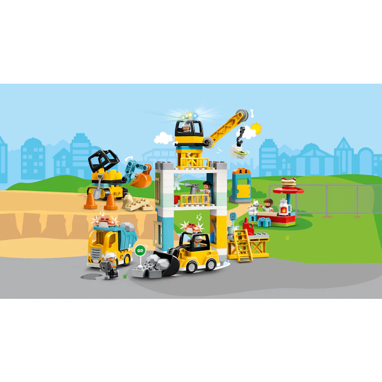 LEGO® DUPLO 10933 Torenkraan & Bouwterrein