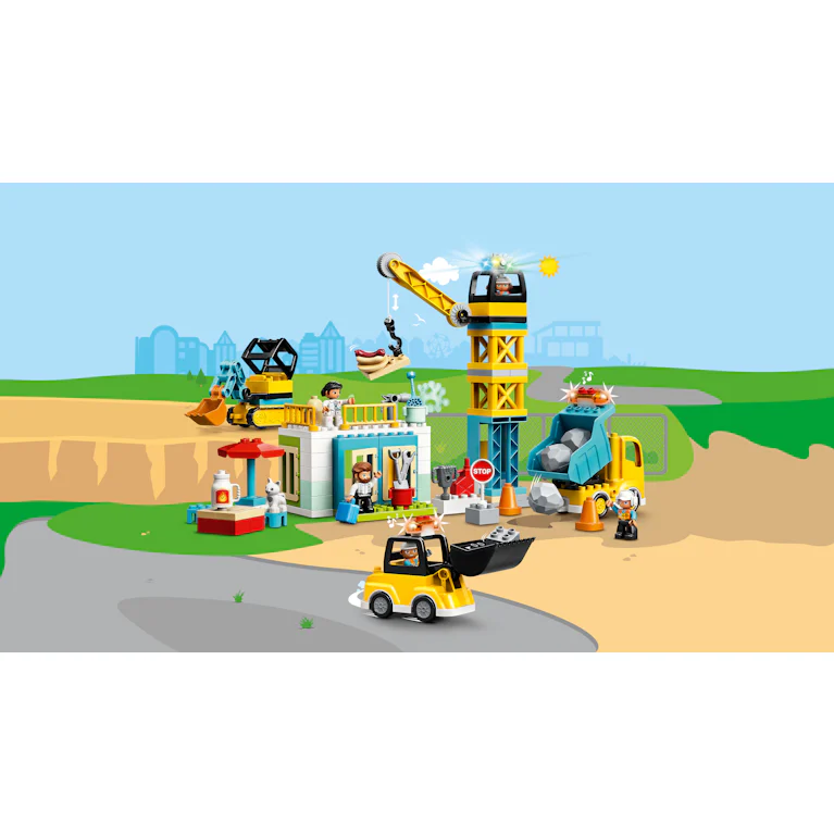 LEGO® DUPLO 10933 Torenkraan & Bouwterrein