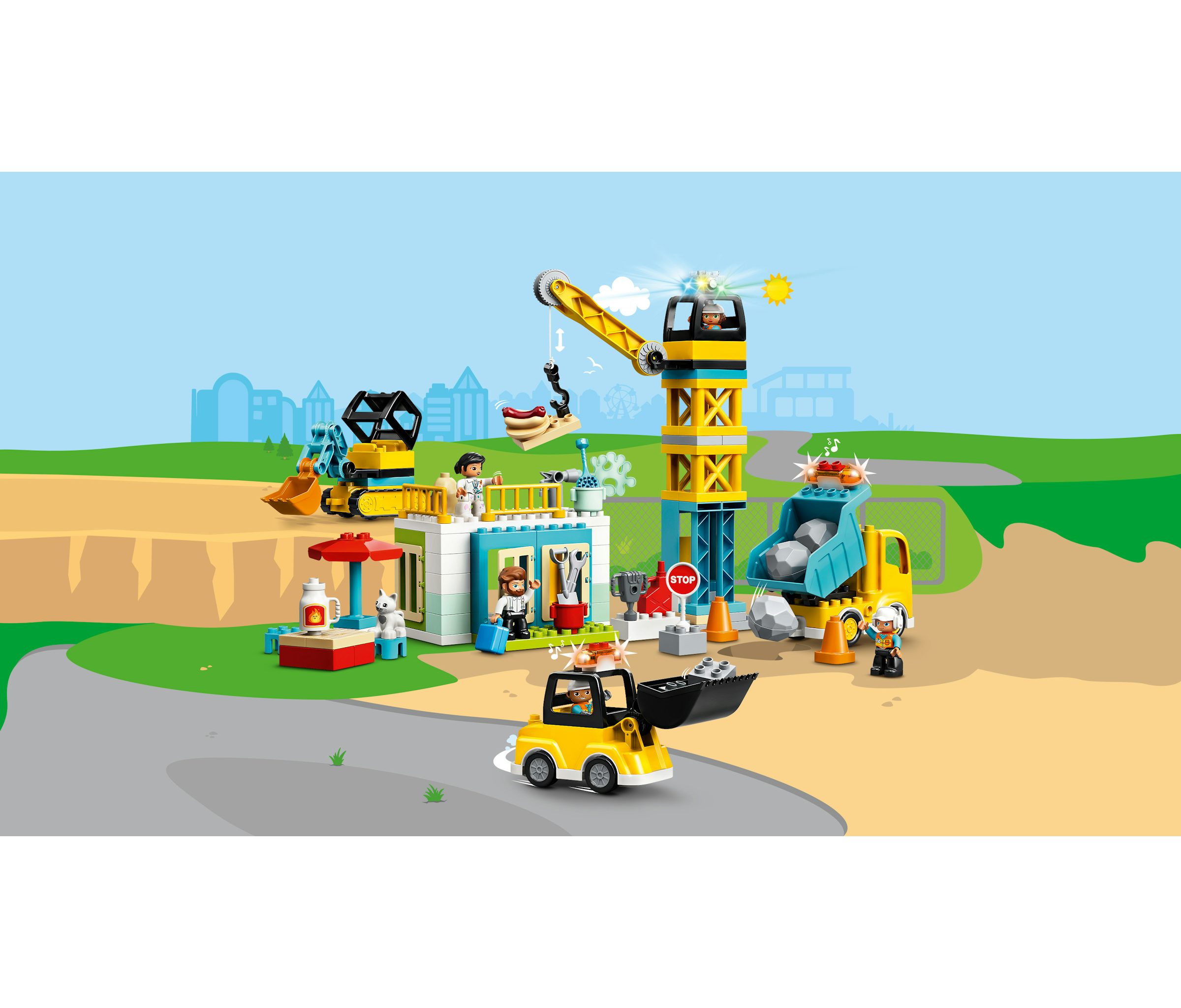 Lego Duplo Tower Crane Duplo Construction Lego Construction Site