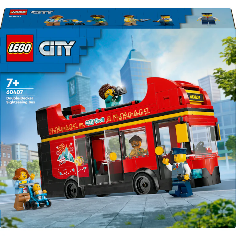 LEGO® City 60407 toeristische rode dubbeldekker