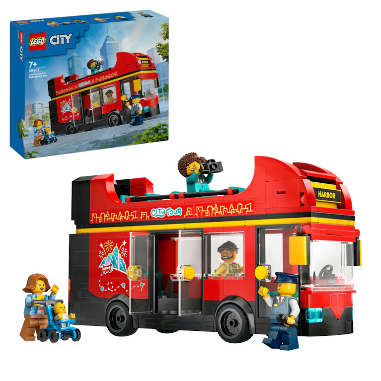 LEGO® City 60407 toeristische rode dubbeldekker