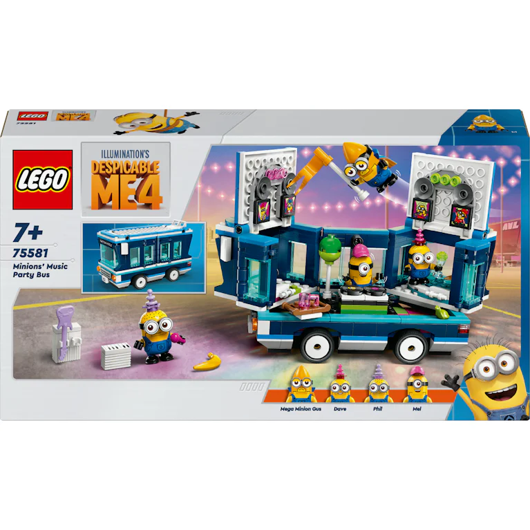 LEGO® Despicable Me 4 75581 Alien Conquest muzikale feestbus van de Minions