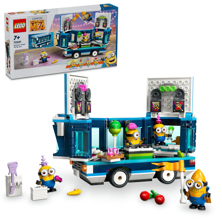 LEGO® Despicable Me 4 75581 Alien Conquest muzikale feestbus van de Minions
