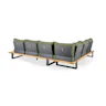 Nardo lounge hoekbank met tafel kussens groen