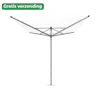 Brabantia lift-o-matic droogmolen met metalen grondanker 50 meter metallic grey
