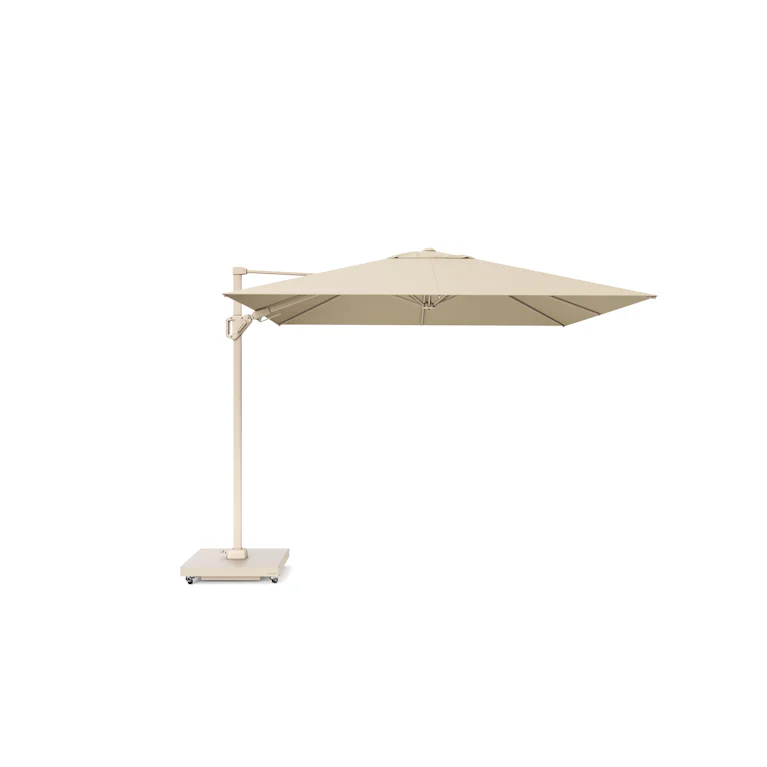 Platinum Challenger zweefparasol T2 Premium 3x3 sandstone champagne