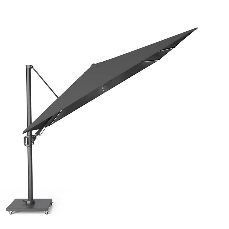 Platinum Challenger zweefparasol T2 Glow premium 3x3 antraciet frame faded black