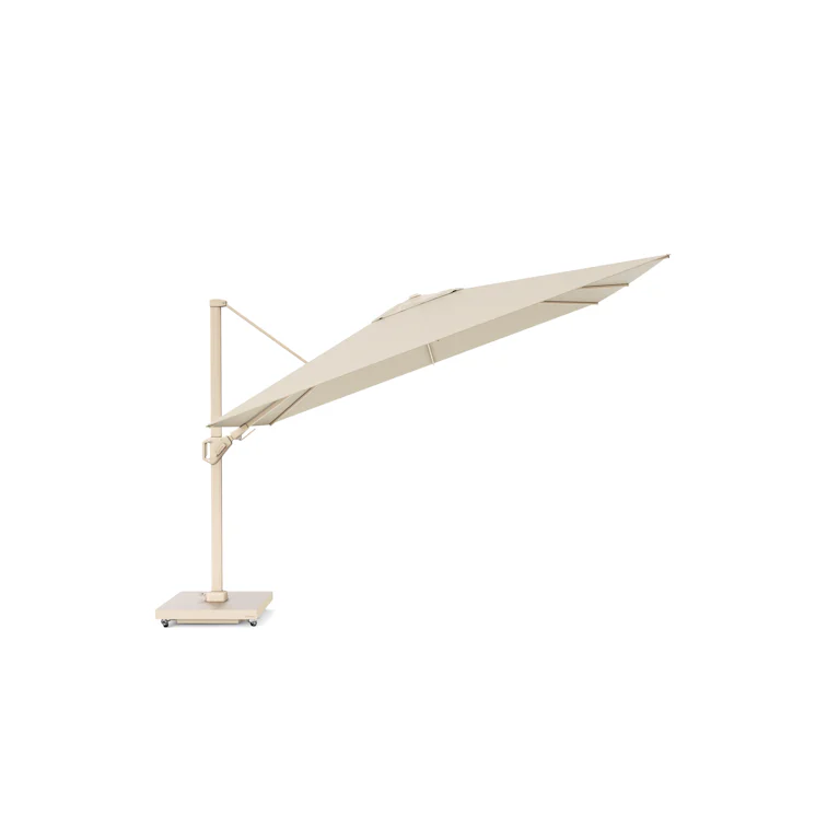 Platinum Challenger zweefparasol T2 Premium 2.6x3.5 champagne sand stone