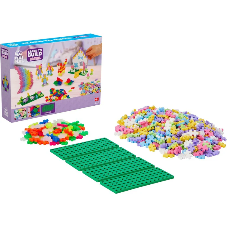 Plus-Plus Learn to Build pastel: 600 stuks (5009)