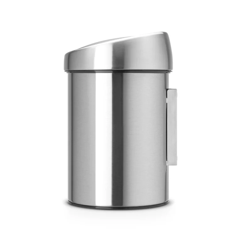 Brabantia touch bin wandafvalemmer 3 liter matt steel fingerprint proof