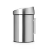 Brabantia touch bin wandafvalemmer 3 liter matt steel fingerprint proof
