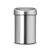 Brabantia touch bin wandafvalemmer 3 liter matt steel fingerprint proof