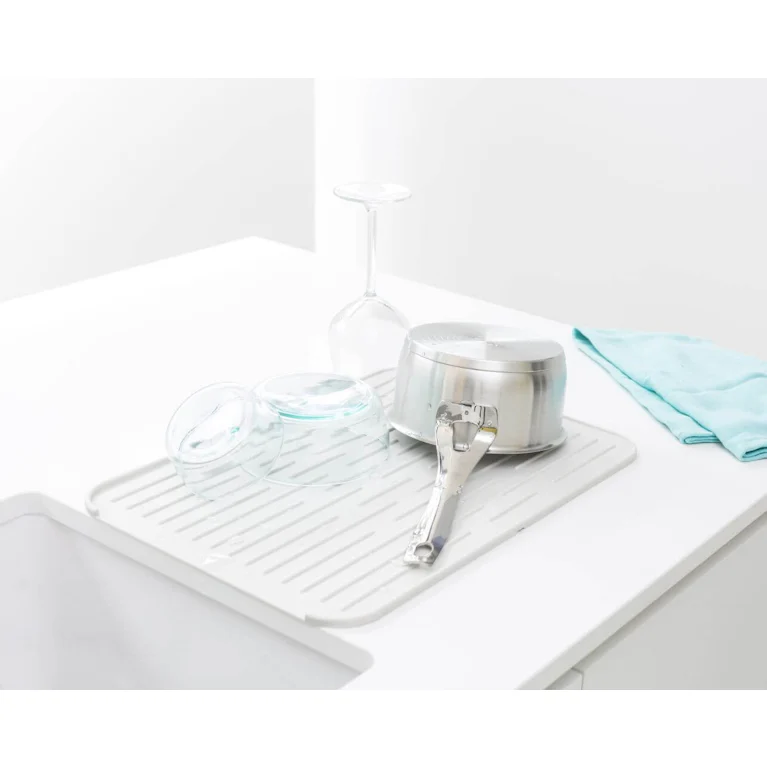 Brabantia sinkside siliconen afdruipmat light grey