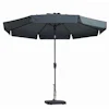 Madison Flores parasol 300 cm grey