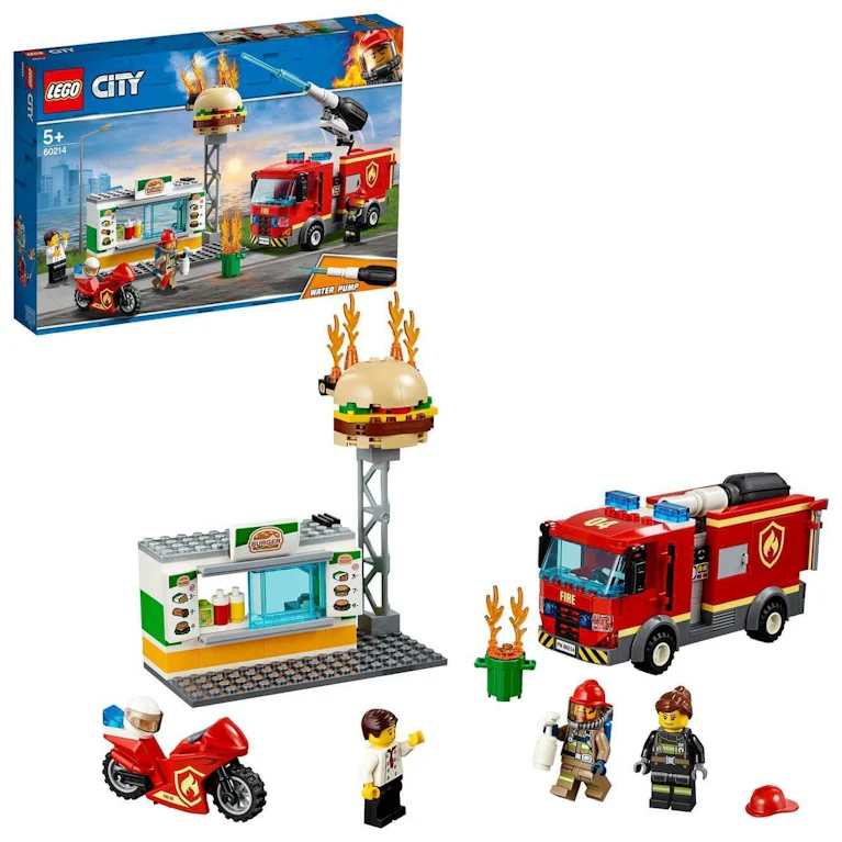 LEGO® City 60214 Brand bij het hamburgerrestaurant