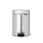 Brabantia pedaalemmer Newlcon 5 liter matt steel fingerprint proof