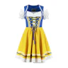 Mini dirndl blauw-geel
