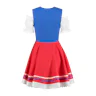 Mini dirndl blauw rood