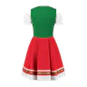 Mini dirndl groen rood