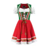 Mini dirndl groen rood
