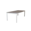 Qopps Cibba tuintafel 220 x 100 Mat wit frame porselein top