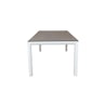 Qopps Cibba tuintafel 220 x 100 Mat wit frame porselein top