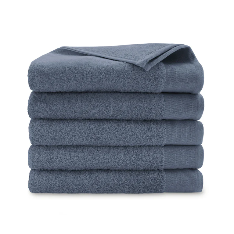 Set van 5 Walra baddoeken soft cotton indigo 60x110 cm