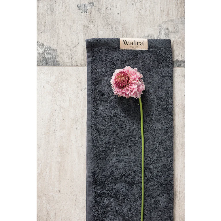 Walra gastendoek soft cotton antraciet 30x50 cm set van 2