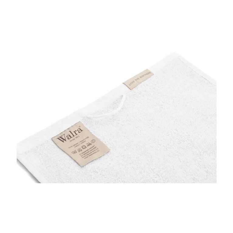 Walra gastendoek soft cotton wit 30x50 cm set van 2