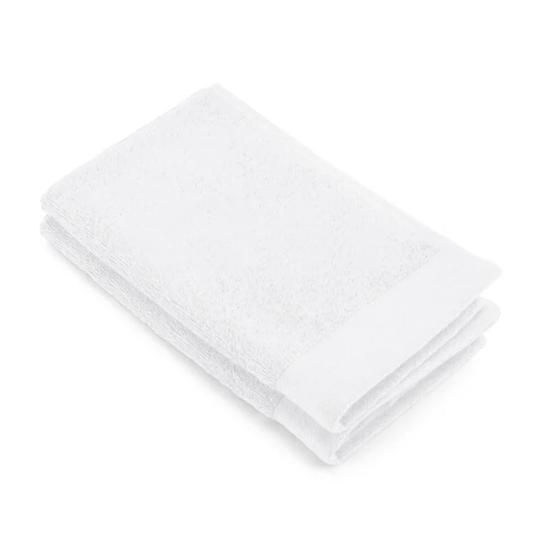 Walra gastendoek soft cotton wit 30x50 cm set van 2