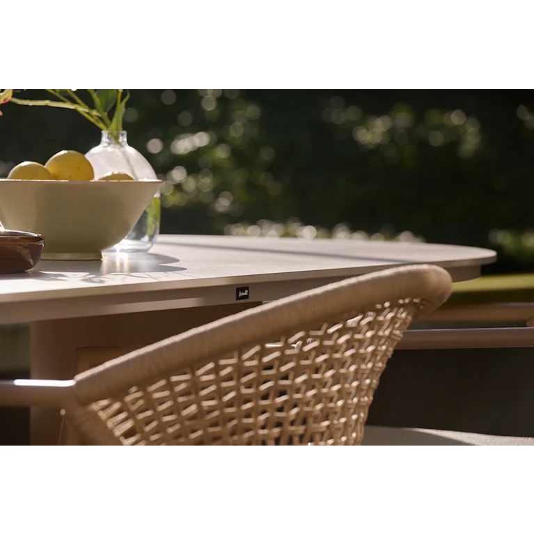 Hartman Valencia ovale tuintafel 220 x 100 cappuccino