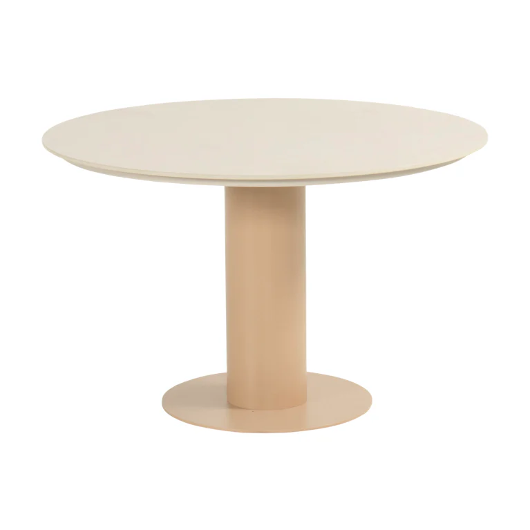 Hartman Girona tuintafel 120 cm rond kolom cappuccino