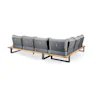 Nardo lounge hoekbank met tafel kussens grijs