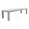 Rome teak tuintafel 320 cm Naturel teak
