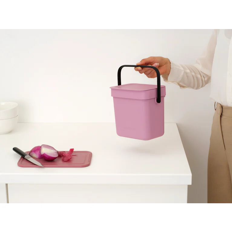 Brabantia Sort & Go afvalemmer 3 liter Lilac Pink