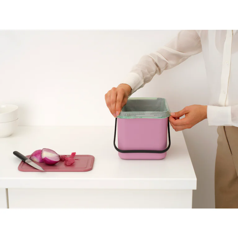 Brabantia Sort & Go afvalemmer 6 liter Lilac Pink